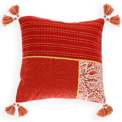 Patch Kantha Cushion Cover 18"x18"