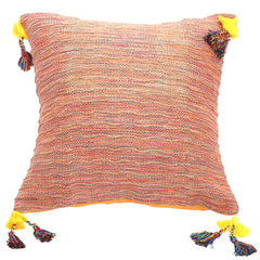 Multi Jute Cushion Cover 18x18"