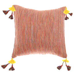 Multi Jute Cushion Cover 18x18"