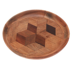 Round Wooden Tray