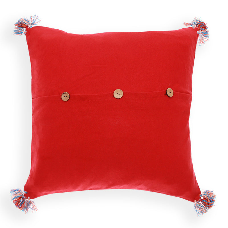 Tangerine Ethnic Cushion Cover 20x20" - Habitt