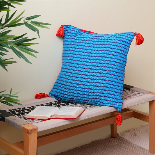 Blue Kantha Cushion cover 20x20" - Habitt