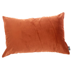 Velvet Filled Cushion 12x18" Terracotta