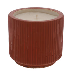 Wooden textures Candle Pot ....