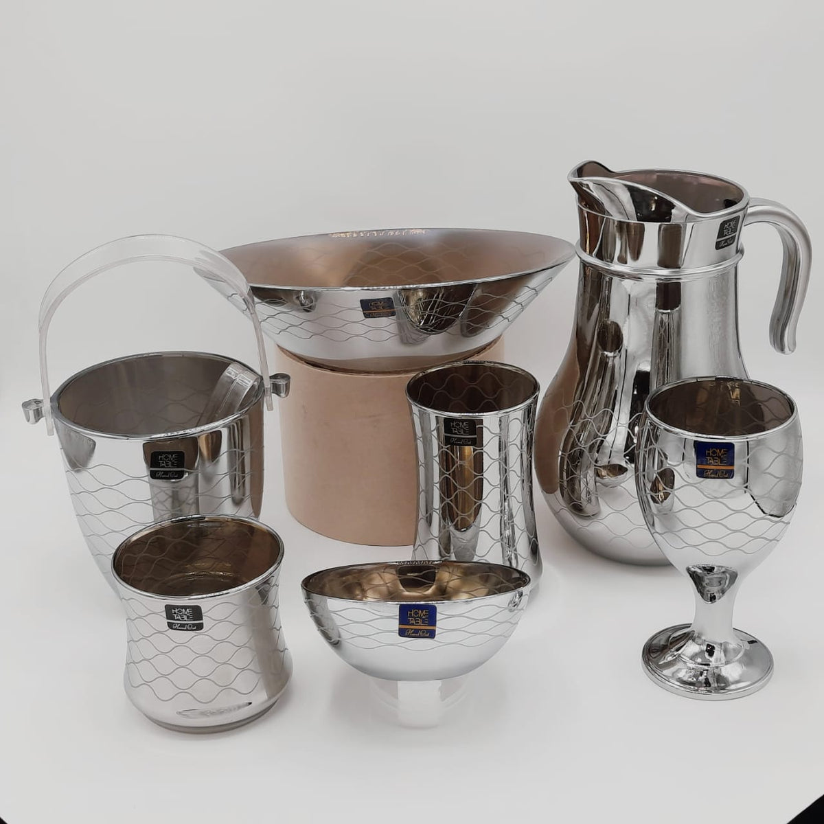 Premium Drinkware Dining Silver Set