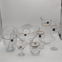 Deluxe Monte Carlo Crystal Drinkware Cool Set - 28 Pcs