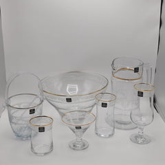 Chic Monte Carlo Crystal Drinkware Cool Set - 28 Pcs