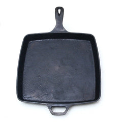 Skillet 11 In (28CM) Square, Cast Iron, Pre-Seasoned