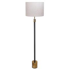 Wooden plain Brass Floor Lamp ....