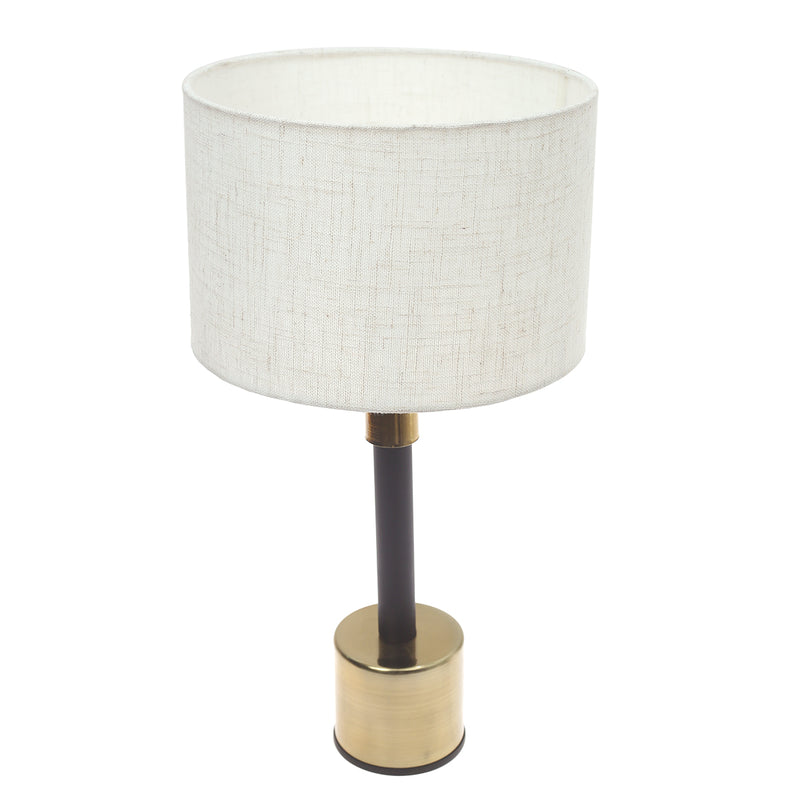 Wooden plain Brass Table Lamp .... - Habitt
