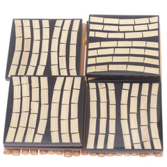 Square Basket Inlay Coaster Set...