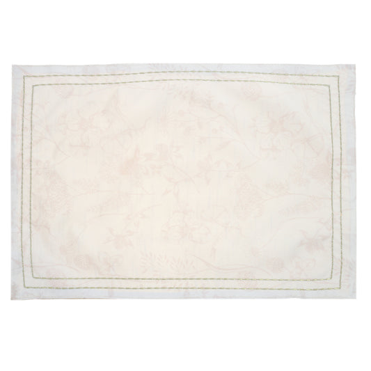 Beige Floral Garden Placemat 13x19 WCC