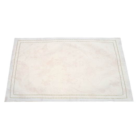 Beige Floral Garden Placemat 13x19 WCC