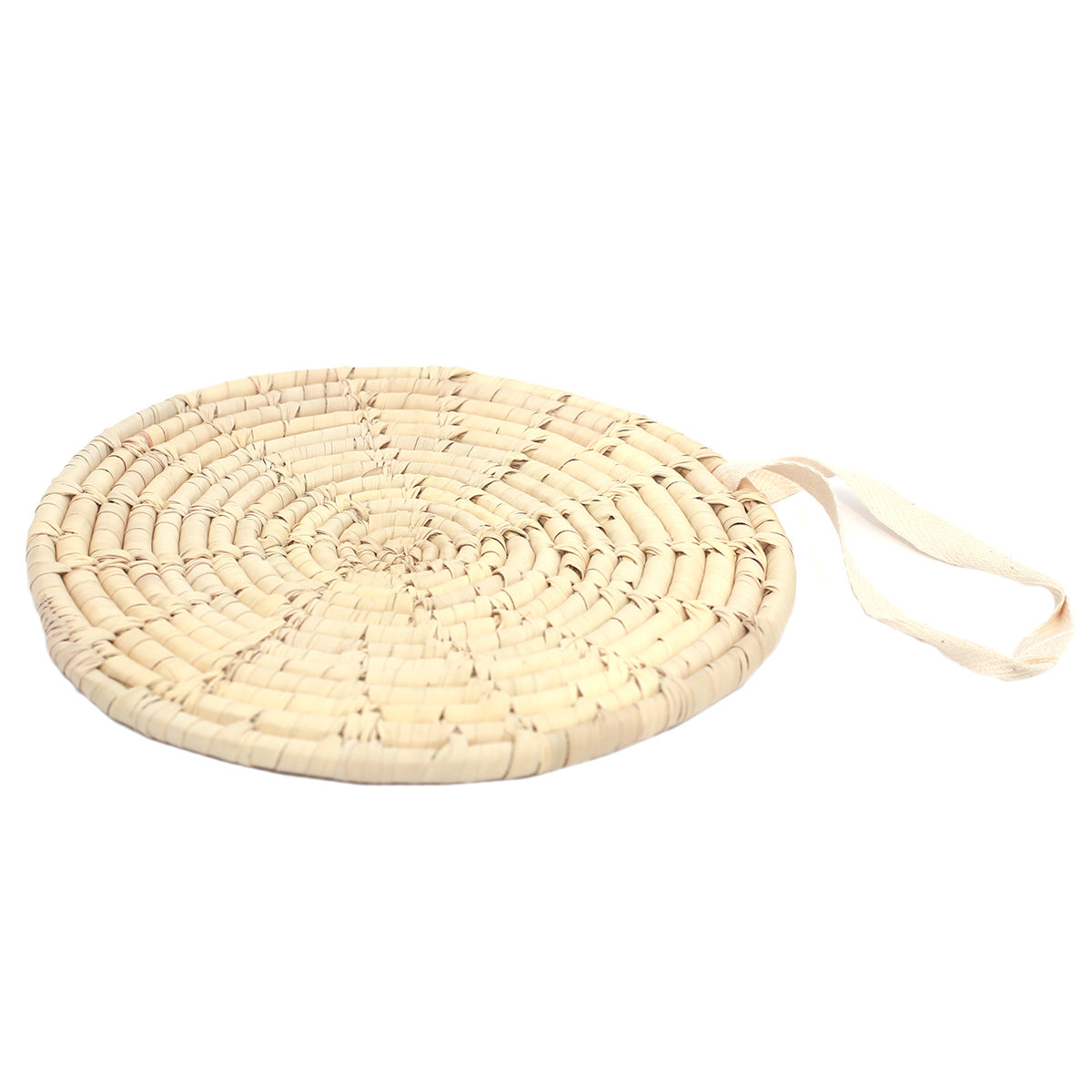 TRIVET PALM LEAF & STRAW 8.5INCH