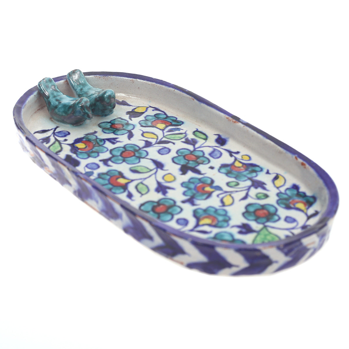 Bird Long Dish Platter Multi Small