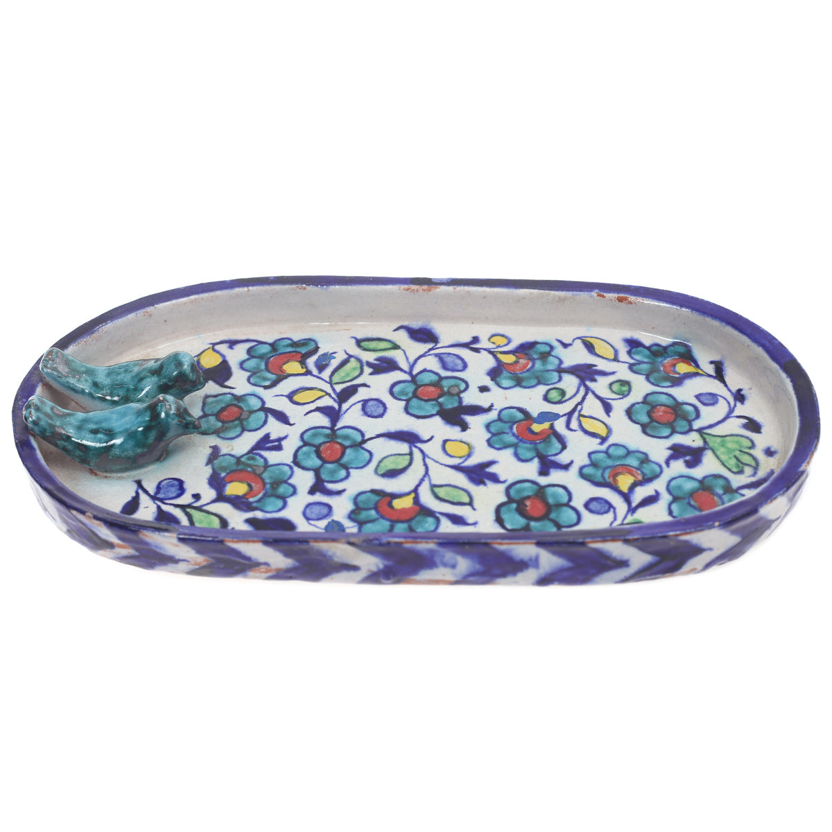 Bird Long Dish Platter Multi Small