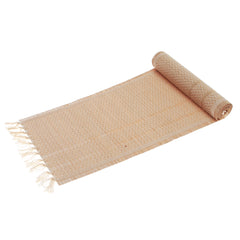 Beige Chevron Bamboo Mat 13X19”