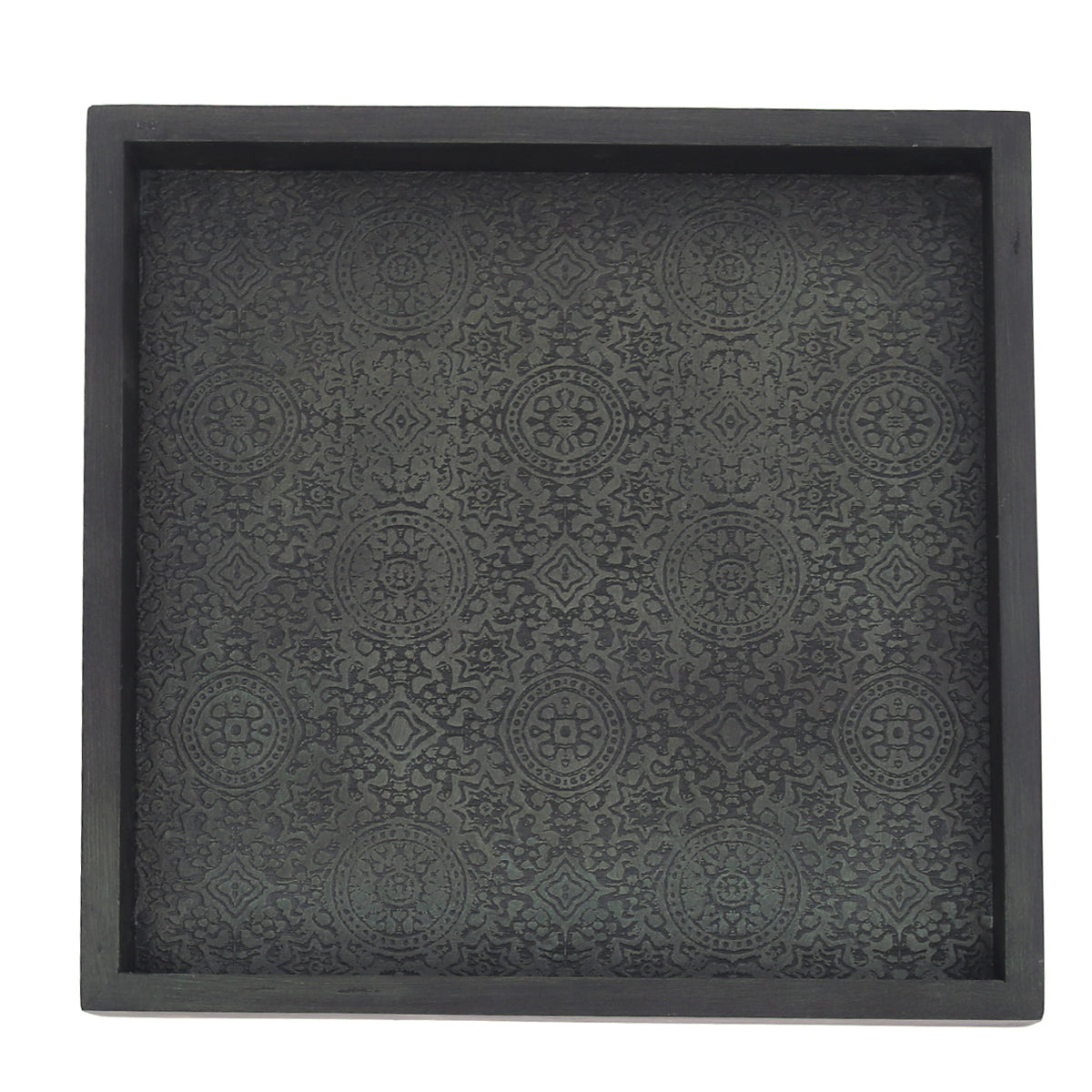 Green textures tray 12x12