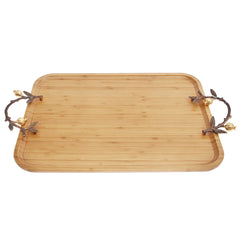 Rect Tray Wood Lrg ORCHID WB1053