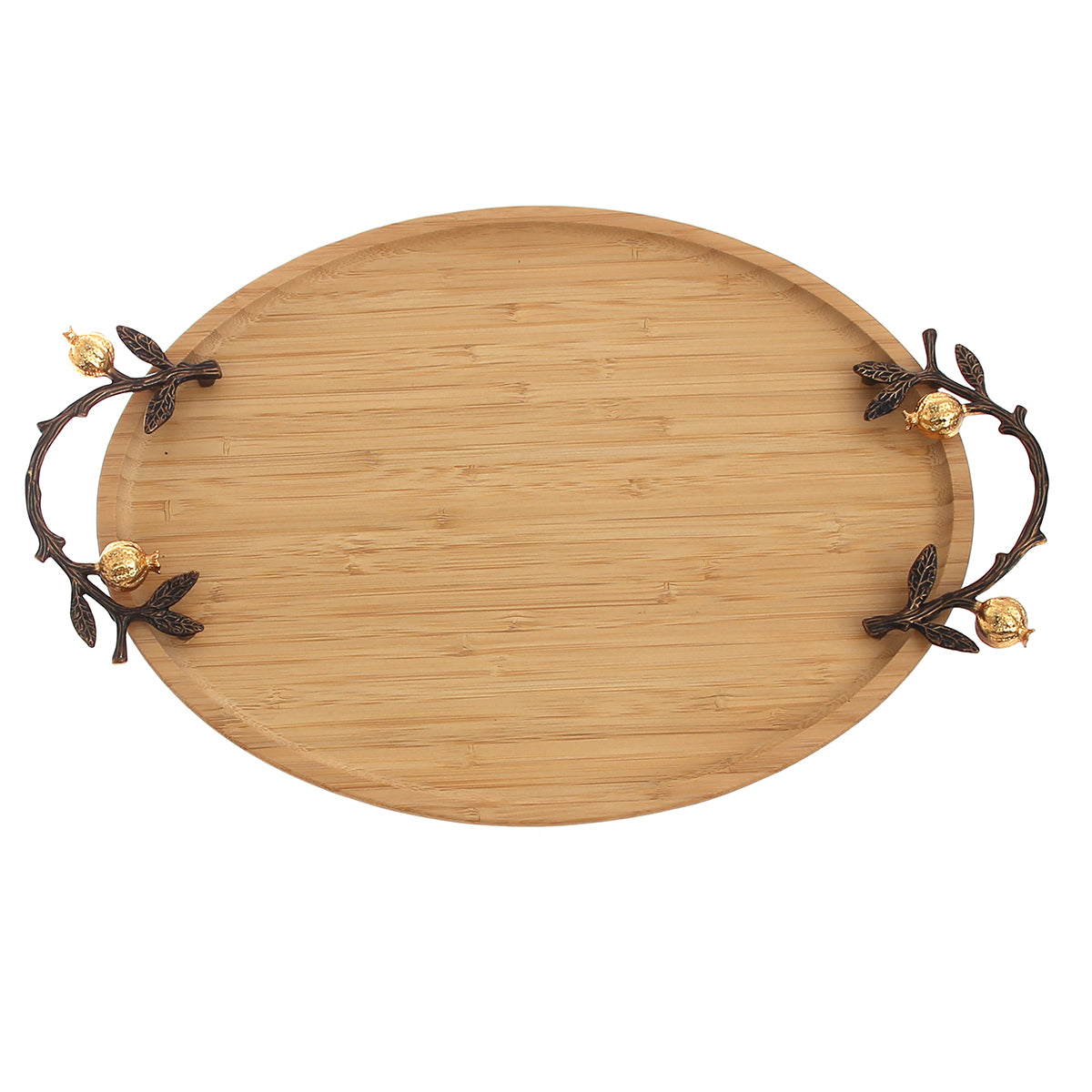 Oval Tray Wood Med ORCHID WB1070