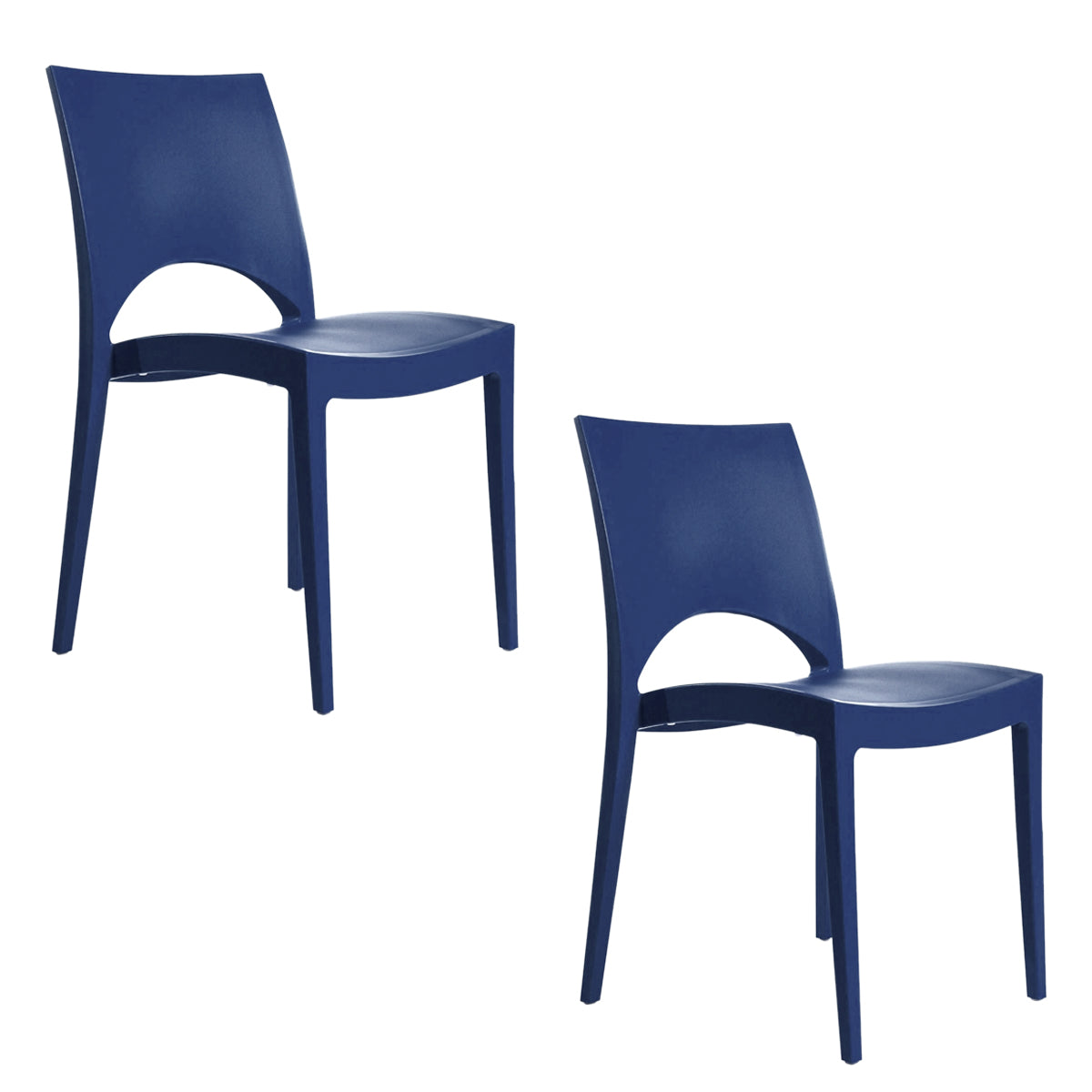 Cafeteria Chair Navy Blue (BOGO)