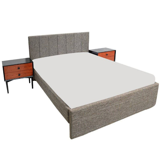 Edify Queen Bed with 2 Side table - HBT OV
