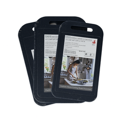 Black Cutting Board Set – Large, Medium & Small (40x27cm, 35x23cm, 29x20cm)