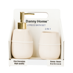 3 Pcs Bathroom Accessory Set – Soap Dispenser, Tumbler & Soap Dish