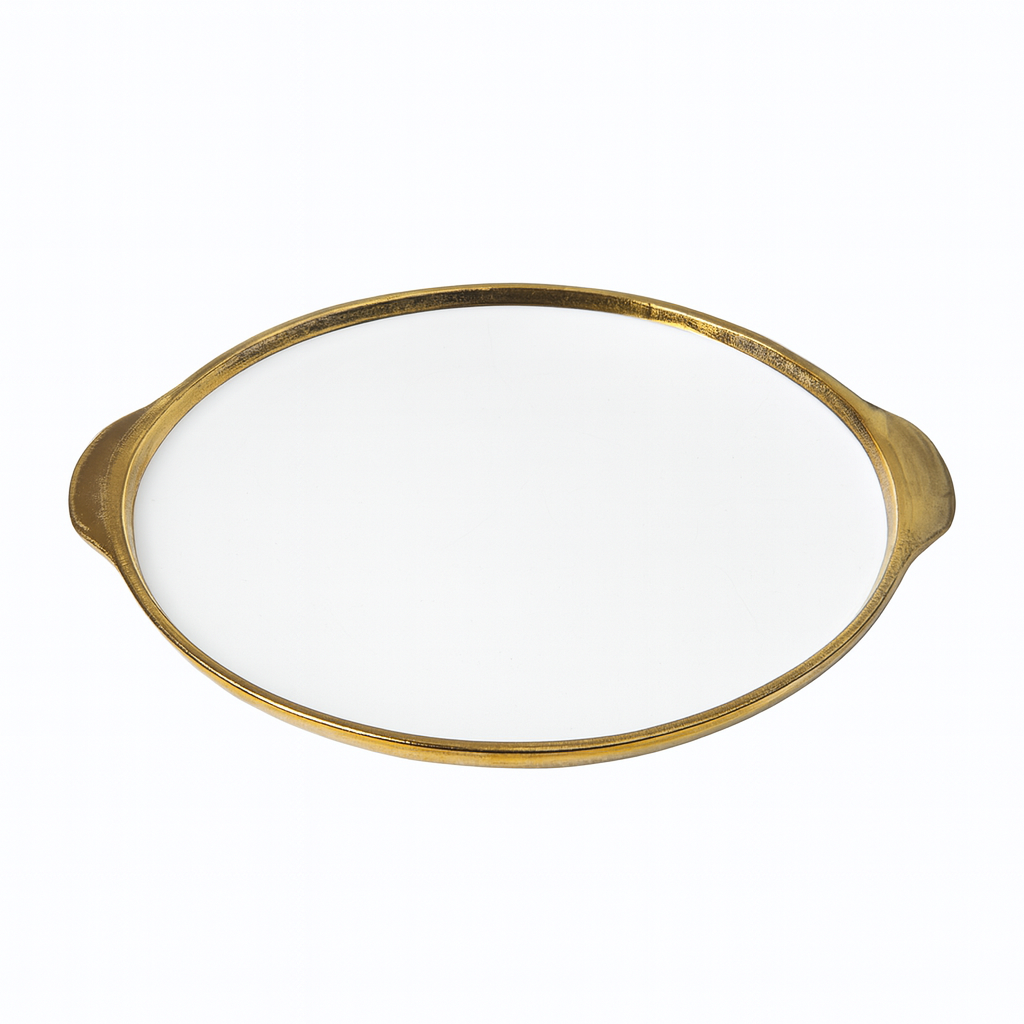 8" Deep Plate – Gold Finish