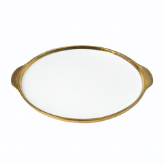 8" Deep Plate – Gold Finish