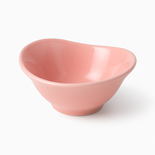 6PCS Solecasa Pink Ceramic Bowl Set – Stylish Small Bowls for Snacks, Sauces & Sides