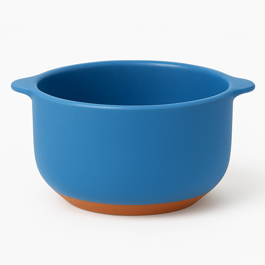 700ML Dual-Tone Ceramic Bowl with Handles