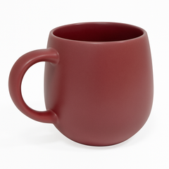 520ML Curved Ceramic Mug – Red, Beige, Grey, Blue & Dark Blue Variants