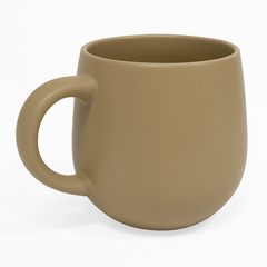 520ML Curved Ceramic Mug – Red, Beige, Grey, Blue & Dark Blue Variants