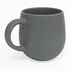 520ML Curved Ceramic Mug – Red, Beige, Grey, Blue & Dark Blue Variants