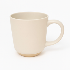 500ML Ceramic Mug with Raw Base – Blue, White & Grey Variants
