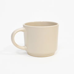 350ML Solid Color Ceramic Mug – White, Green, Grey & Pink Variants