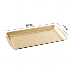 Iron Golden Serving Tray – 32 cm