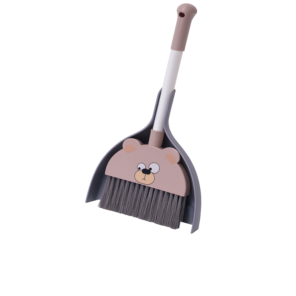 Cartoon Style Broom With Dust Pan – Assorted