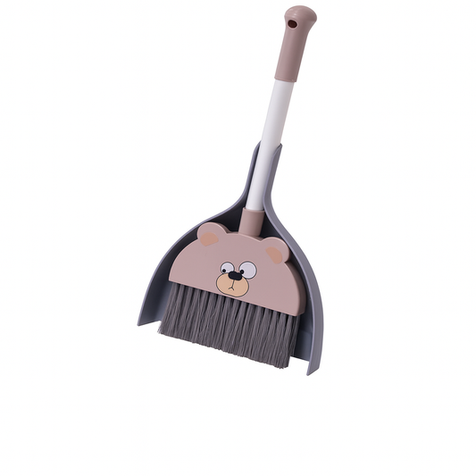 Cartoon Style Broom With Dust Pan – Assorted