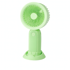 Hand Fan with LED Light and Stand