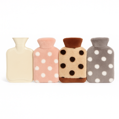 Plush Polka Dot Heat Water Bag – Assorted