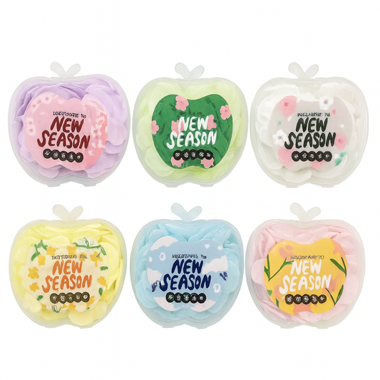 Pack of 4 - Travel Paper Soap (Apple Style, Assorted Colors)