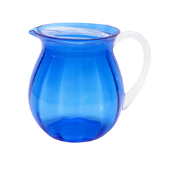 Blue Lassi Jug with Lid – 6 Piece Set