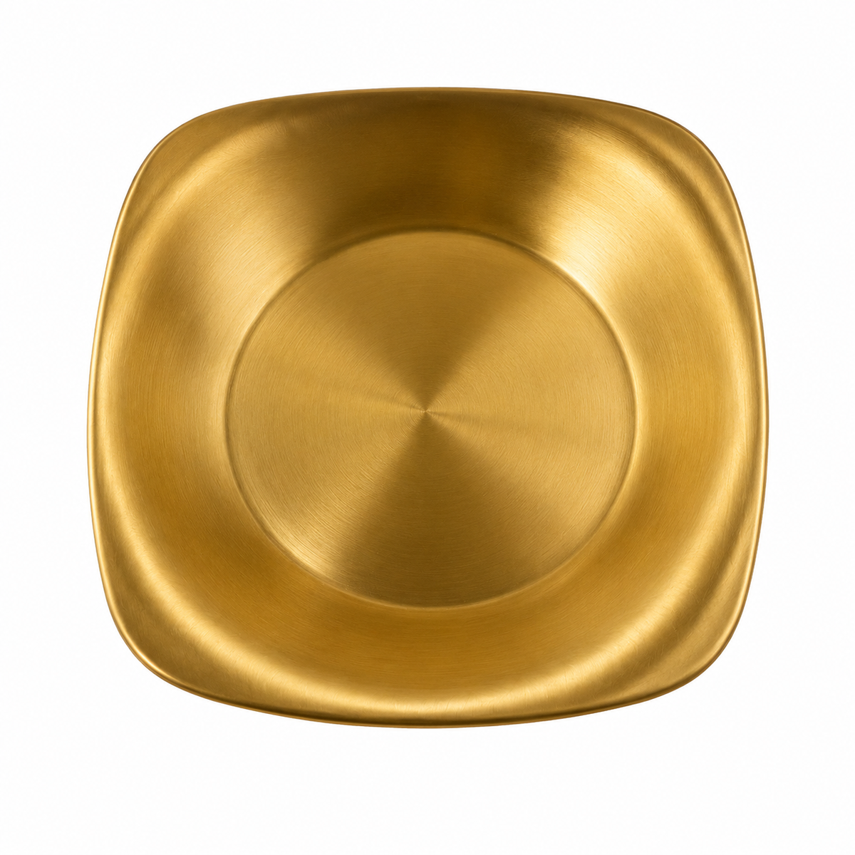 Golden Square Serving Plate 18cm – Premium Decorative Snack, Dessert & Dry Fruit Plate