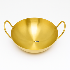 Golden Chef Wok – Premium Stainless Steel Deep Cooking Pan with Handles (Available in 26 cm, 28 cm & 30 cm)