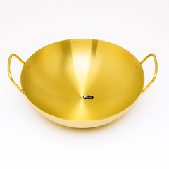 Golden Chef Wok – Premium Stainless Steel Deep Cooking Pan with Handles (Available in 26 cm, 28 cm & 30 cm)