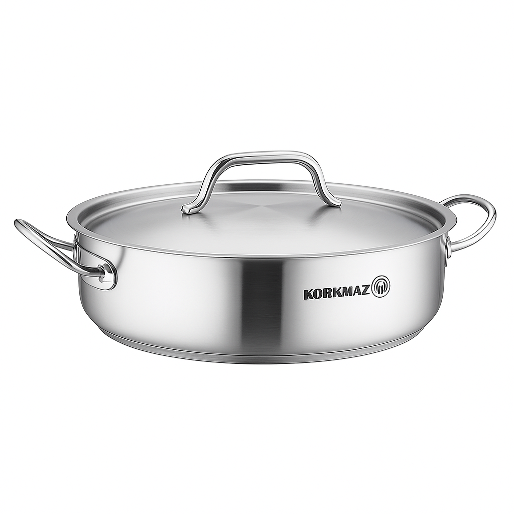 Proline Gastro Stainless Steel Casserole Pot Set – Professional Grade Cookware (Sizes: 20x12, 28x12, 28x16, 32x19, 36x10, 36x21, 40x25 cm) - Habitt