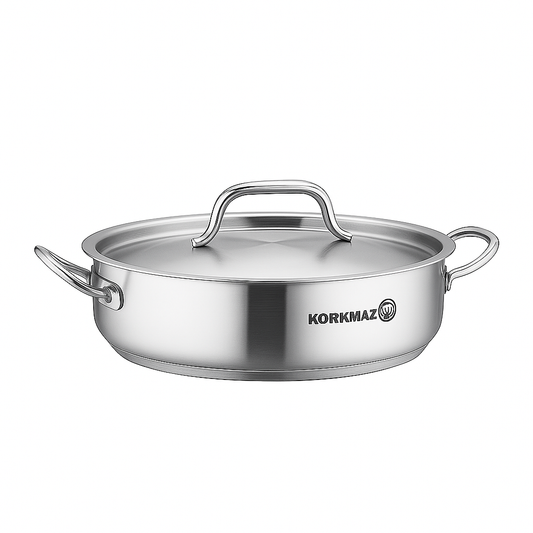 Proline Gastro Stainless Steel Casserole Pot Set – Professional Grade Cookware (Sizes: 20x12, 28x12, 28x16, 32x19, 36x10, 36x21, 40x25 cm)