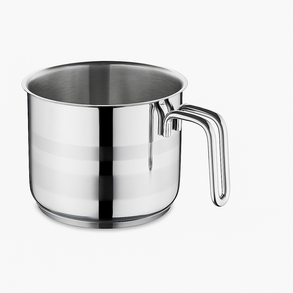 Astra2 Stainless Steel Milk Pan – 14x14 cm, 2.0 L